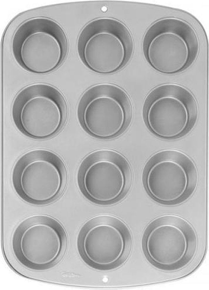 Wilton - Recipe Right - Bakvorm - Mini Cupcakes en Muffins - 12 mini cupcakes - Anti-aanbaklaag
