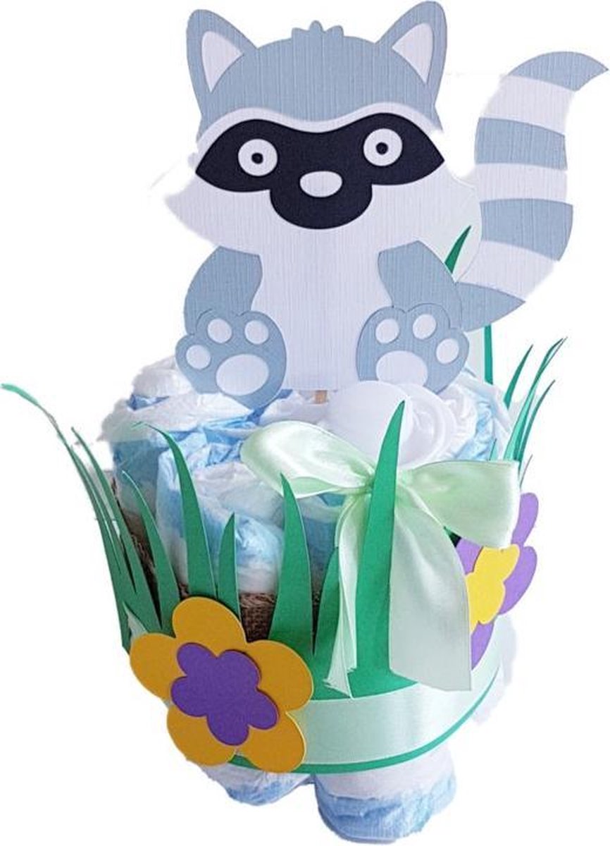 Luiertaart Babyshower Wasbeertje | Kraamcadeau | Kraampakket | Baby Cadeau