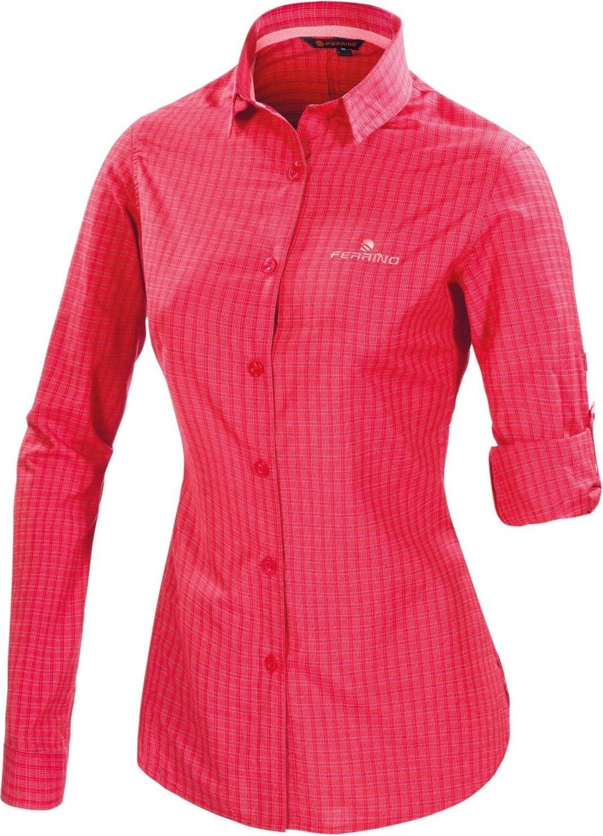 Ferrino Blouse Perinet Ls Dames Rood Maat S