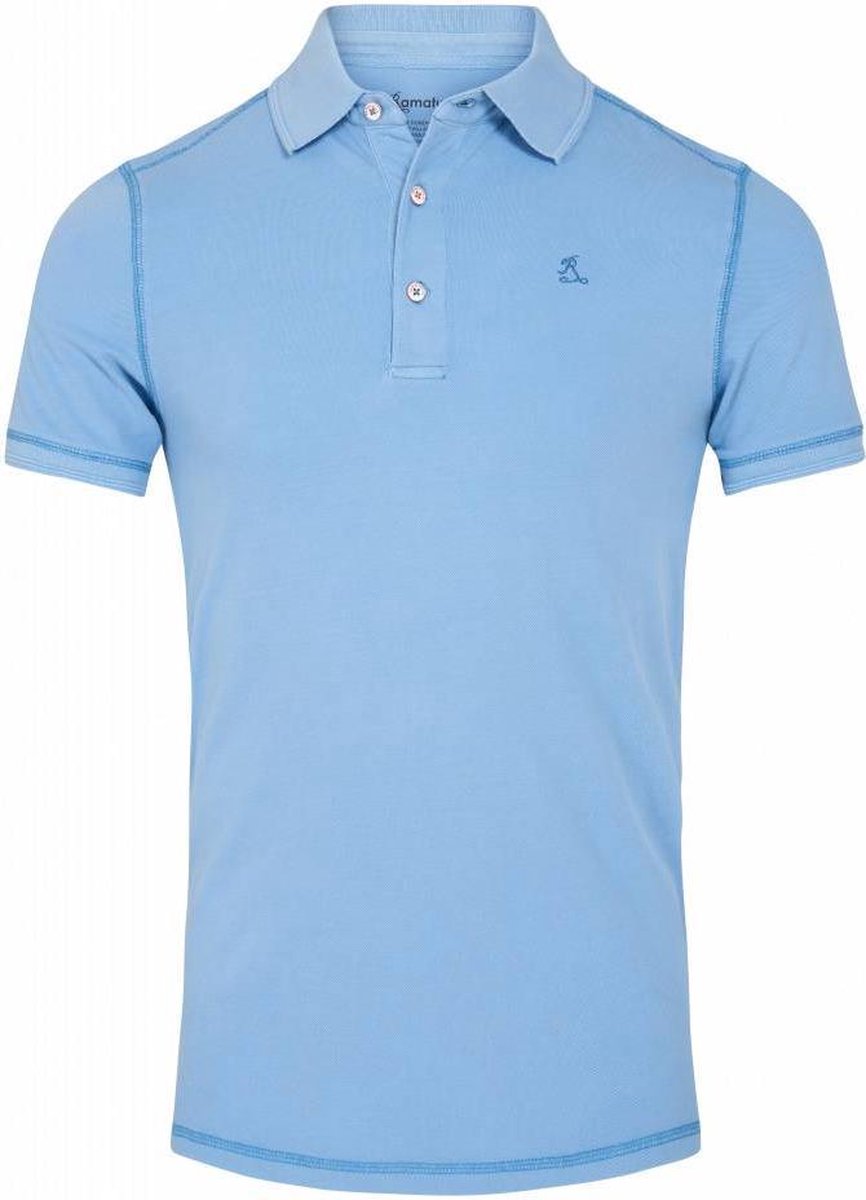 Ramatuelle Polo Heren - South Beach Polo donkere kleuren - Maat XXL  - Kleur  Blauw  / Indigo