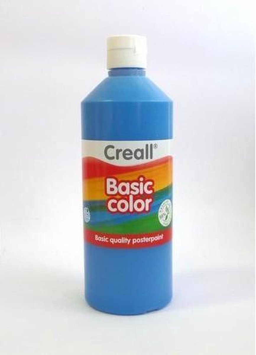 Creall Basic Color plakkaatverf - primair blauw 500 Mililiter 30070