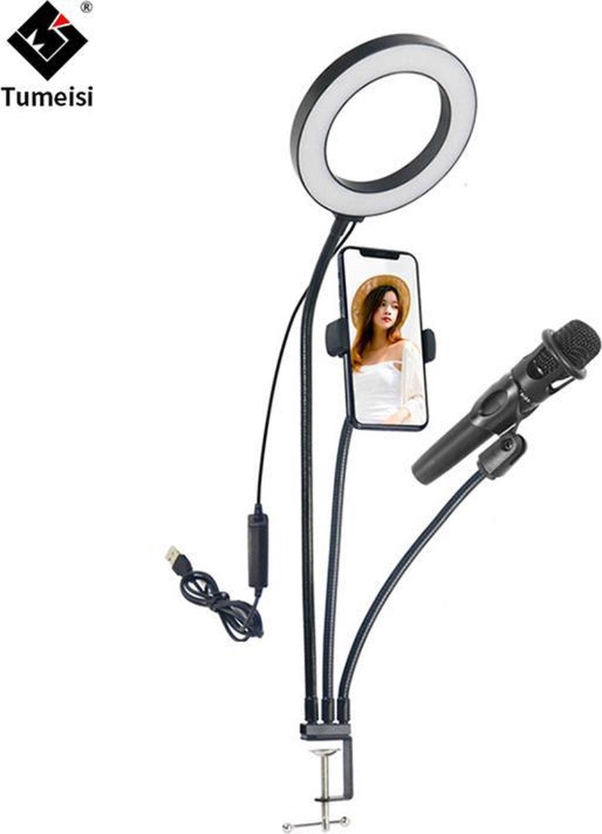 NÖRDIC MFK-022 Multifunctionele tafelstandaard voor smartphone en microfoon