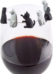 Kat glas markering (set van 6)