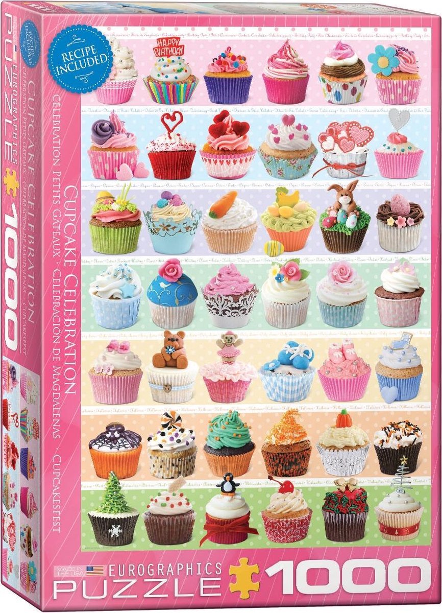 Eurographics puzzel Cupcake Celebration - 1000 stukjes