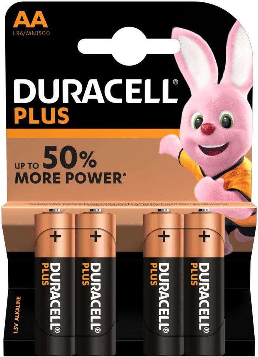 Duracell - Plus alkaline AA-batterijen