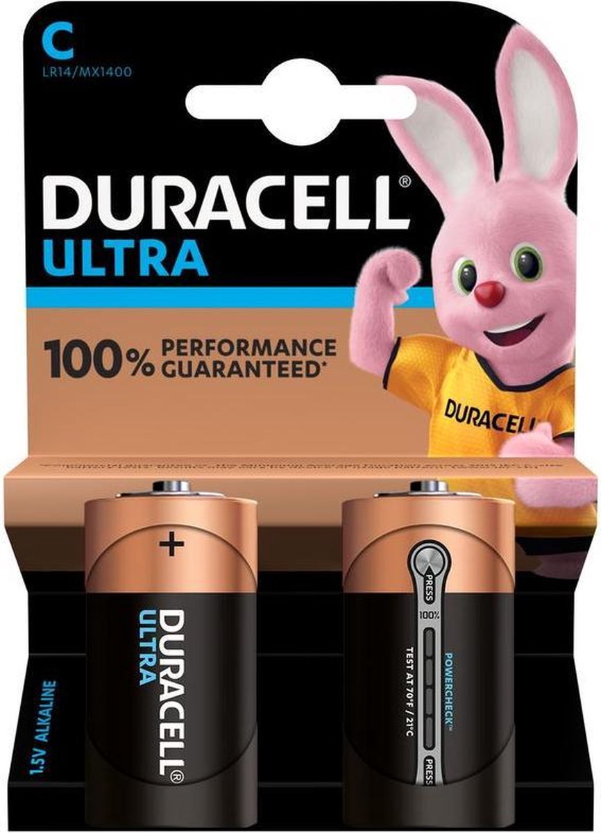Duracell Ultra alkaline C-batterijen