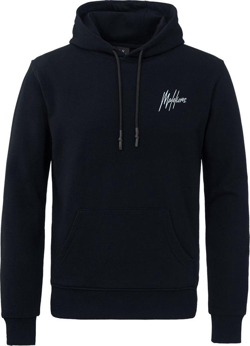 Malelions Firat Hoodie - Navy/Light Blue