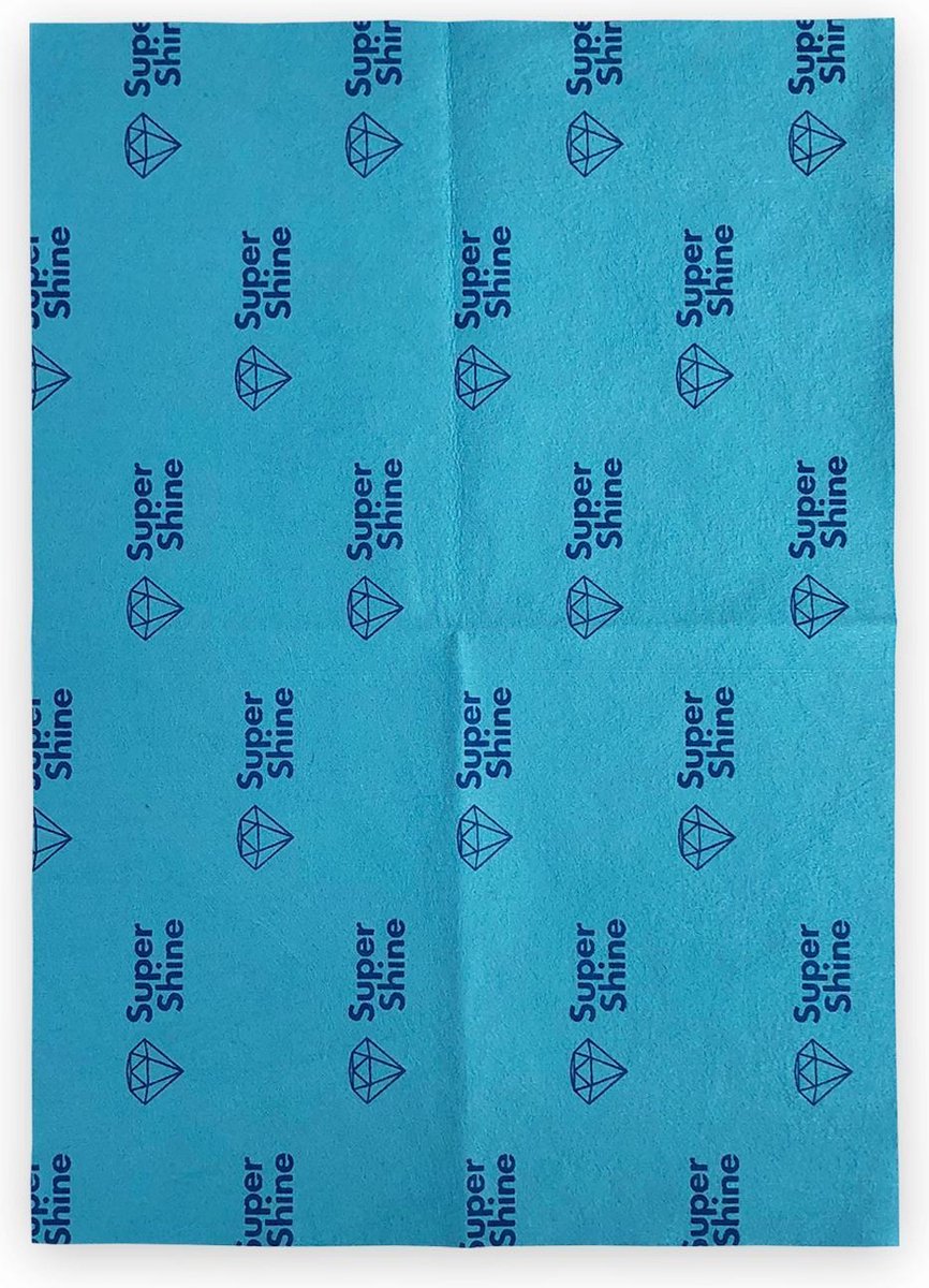 Super Shine hygiënische schoonmaakdoek - large - 40 x 35 cm - wasbaar - supersterk