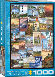 Eurographics puzzel Lighthouses Vintage Posters - 1000 stukjes