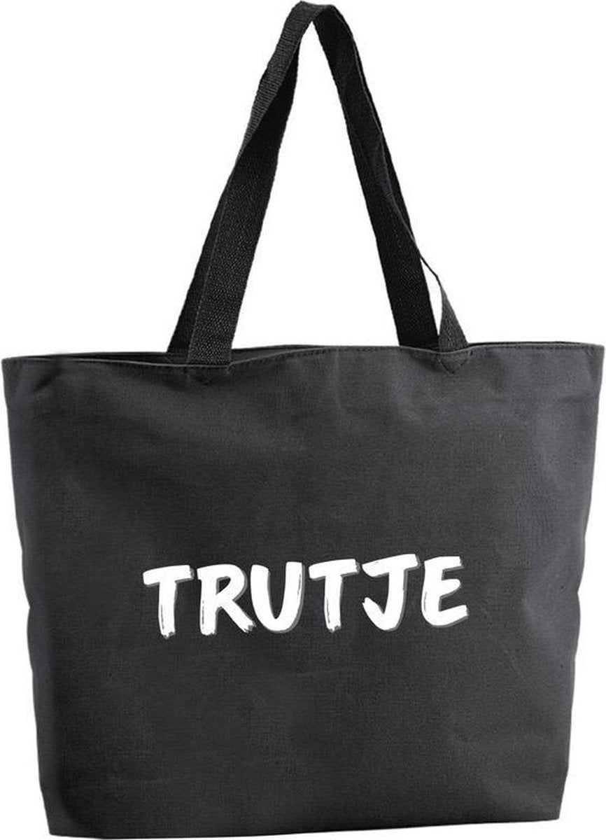 Trutje shopper tas - zwart - 47 x 34 x 12
