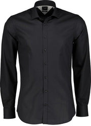 City Line By Nils Overhemd - Body Fit - Zwart - L