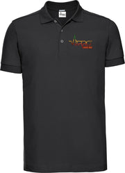 FitProWear Rasta  Slim-Fit Polo Heren - Zwart - Maat L - Poloshirt - Sportpolo - Slim Fit Polo - Slim-Fit Poloshirt - T-Shirt - Katoen polo - Polo -  Getailleerde polo heren - Getailleerd poloshirt - Zwarte polo