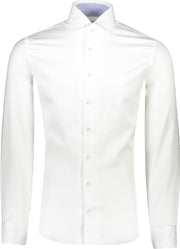 Profuomo   Overhemd Wit Getailleerd - Maat UK15.5-EU40 - Heren - Lente/Zomer Collectie - Katoen