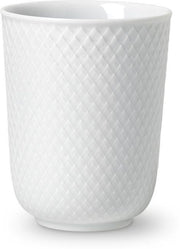 Lyngby Porcelain Rhombe beker 33cl wit