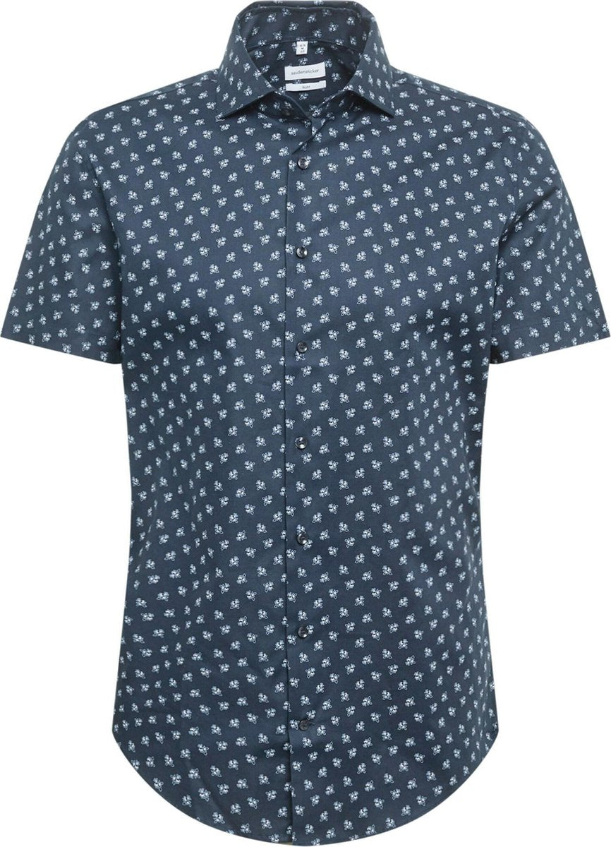 Seidensticker overhemd Donkerblauw-40 (M)