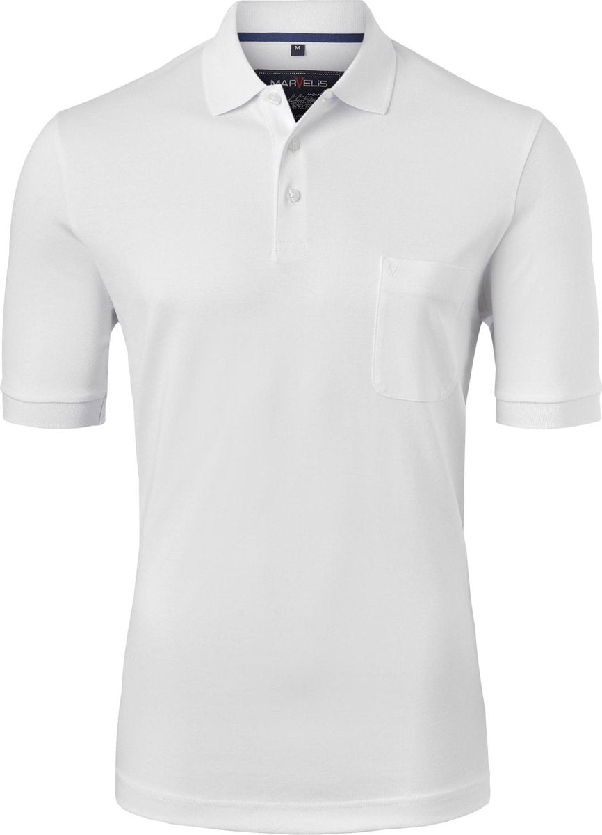 Marvelis Modern Fit poloshirt - Quick Dry - wit -  Maat: 3XL