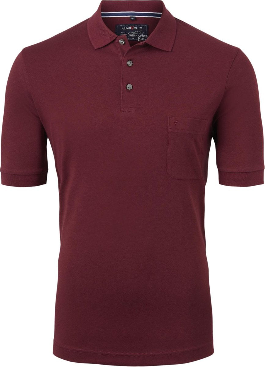 Marvelis Modern Fit poloshirt - Quick Dry - bordeaux rood -  Maat: 3XL