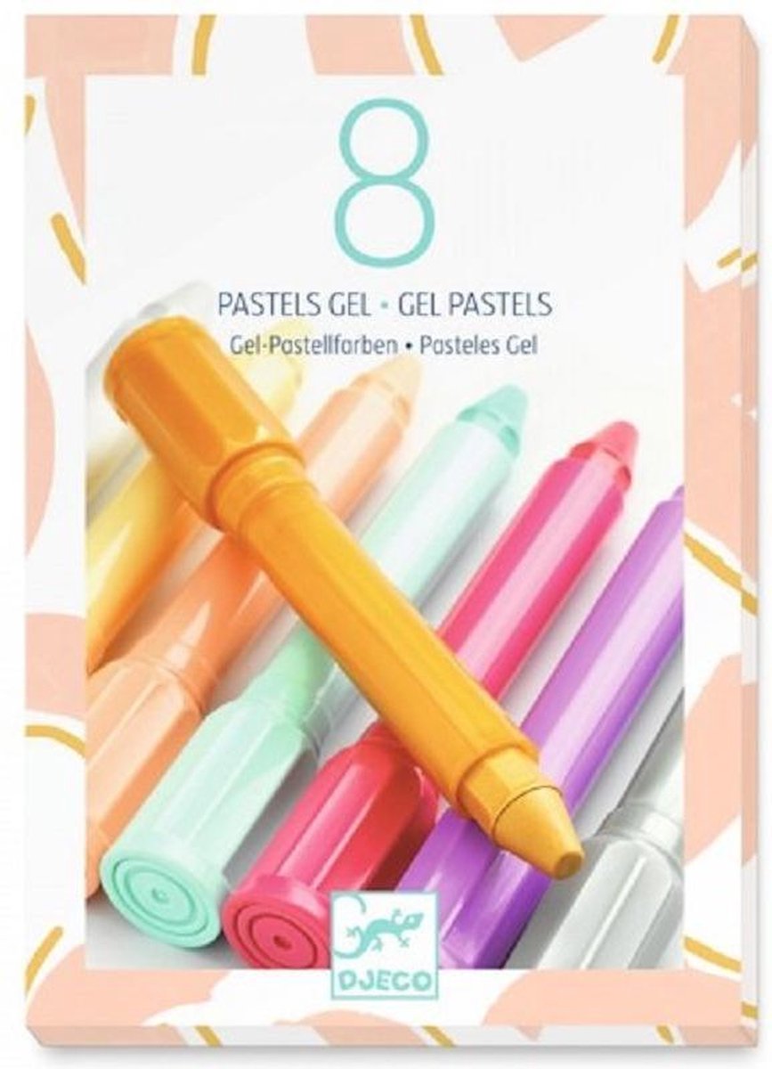 Djeco - 8 Gelstiften (wasco's) Sweet - 4+
