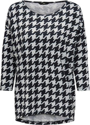 Onlelcos 4/5 Aop Top Jrs Noos 15144286 Light Grey Mela/black Hound
