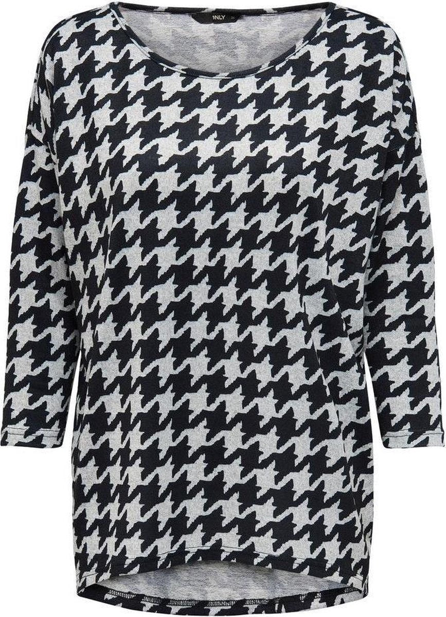 Onlelcos 4/5 Aop Top Jrs Noos 15144286 Light Grey Mela/black Hound