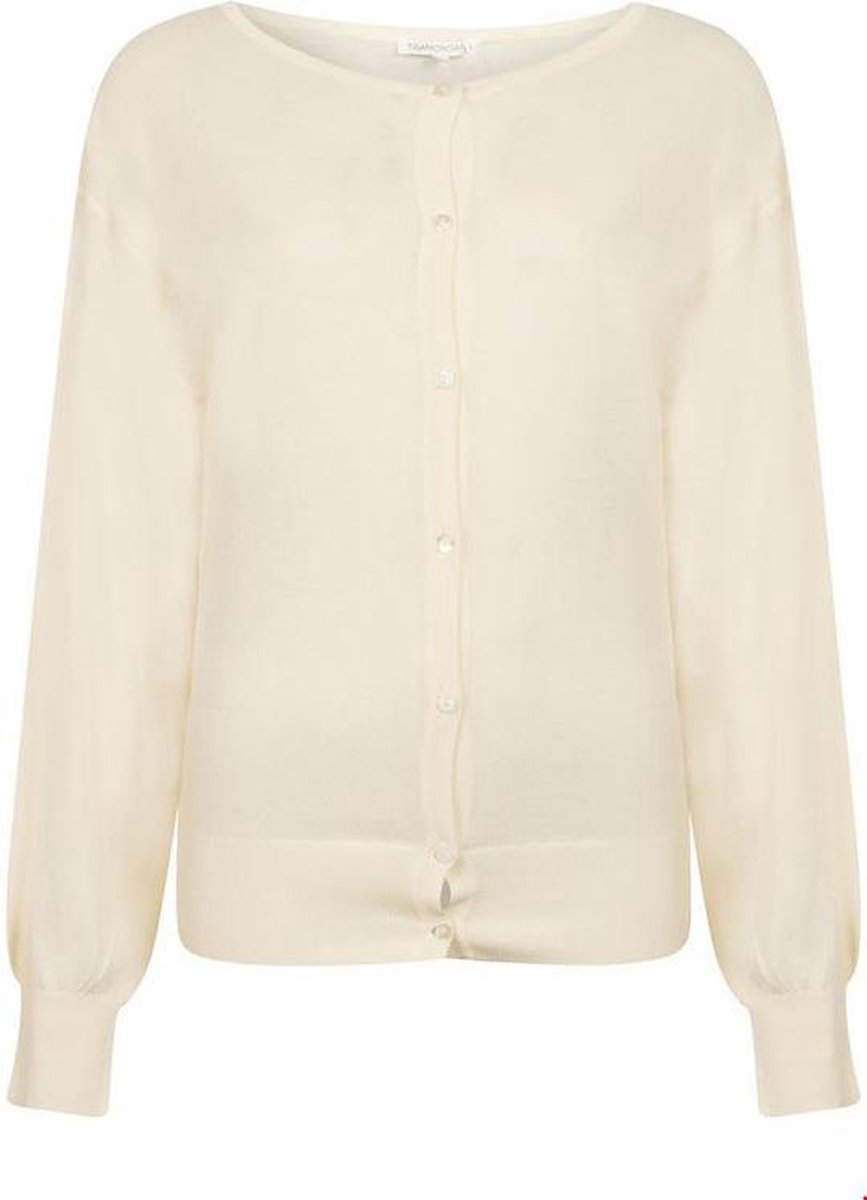 Tramontana Cardigan Backwards Cream. - M
