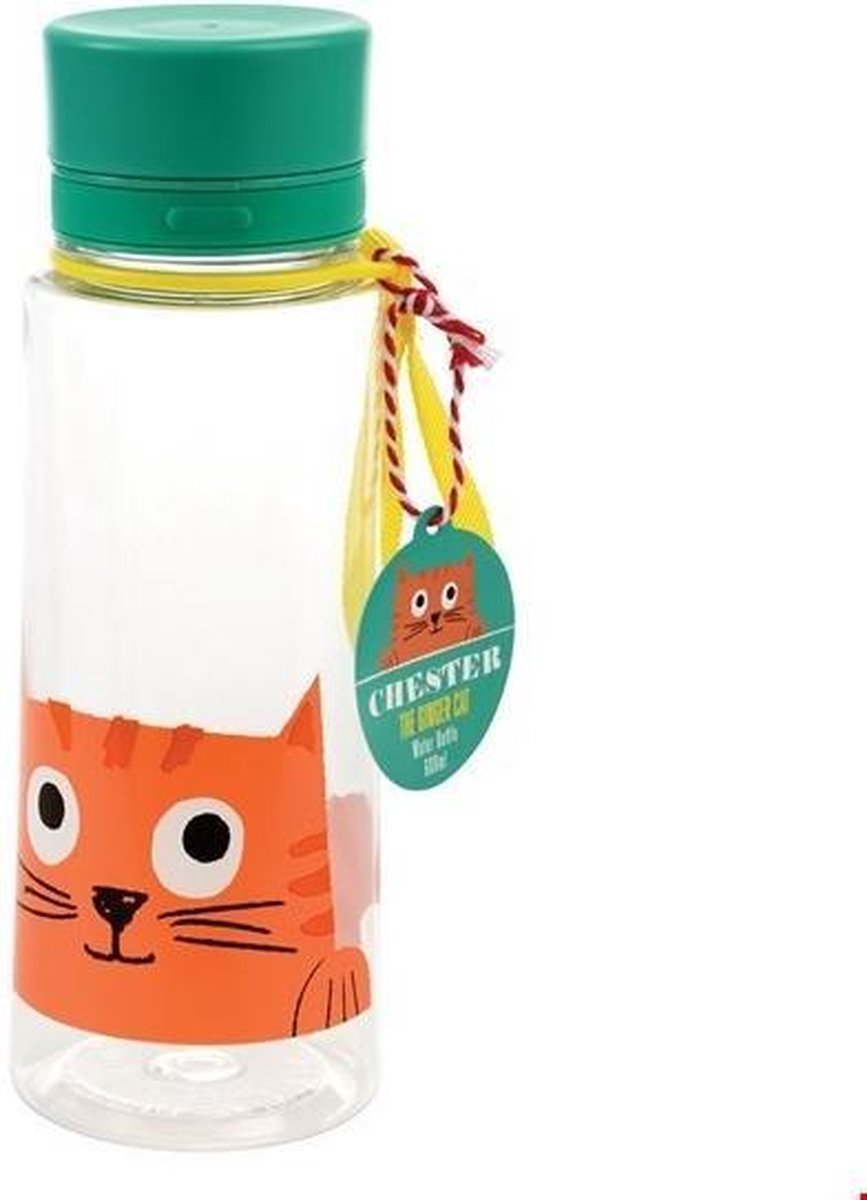 Drinkfles - Waterfles Chester the Cat  - Kat - Poes