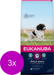 Eukanuba Dog Adult - Medium Breed - Chicken - 3 * 3 kg