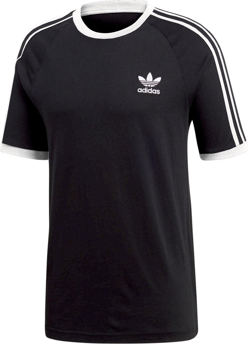 adidas Sportshirt - Maat M  - Mannen - zwart/wit