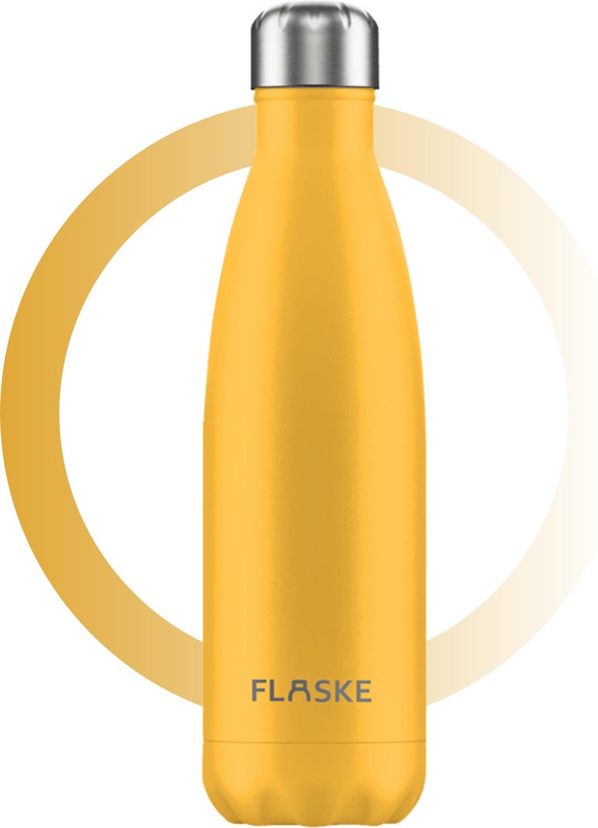 FLASKE Sun - RVS Thermosfles - 500ml - Drinkfles - Waterfles - Thermofles