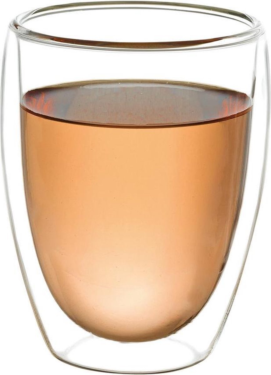 Aulica - Dubbelwandige koffieglazen  - Theeglazen - koffiekopjes - 250 ML - 2 stuks
