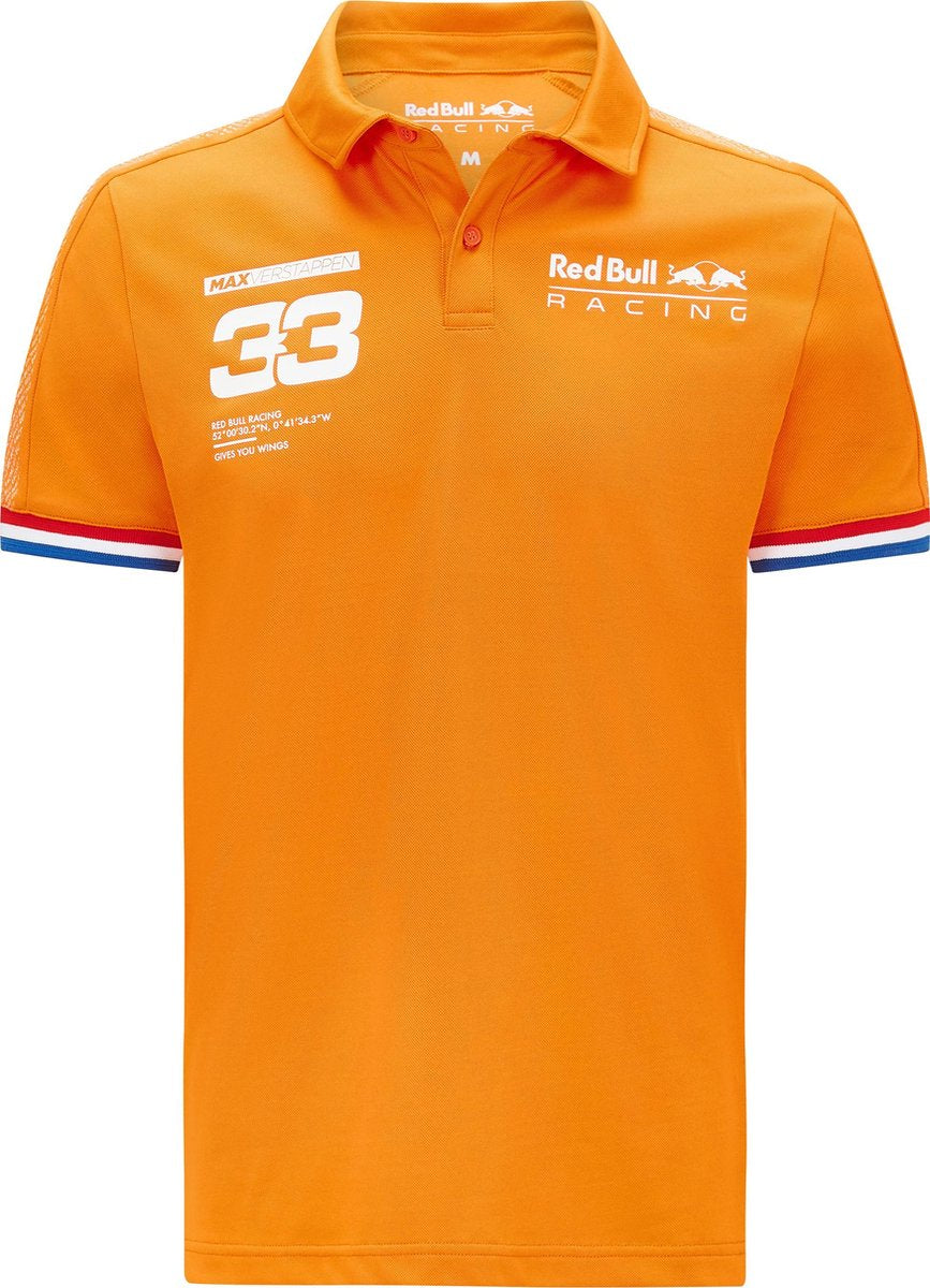 Red Bull Racing Max Verstappen polo oranje M 2021