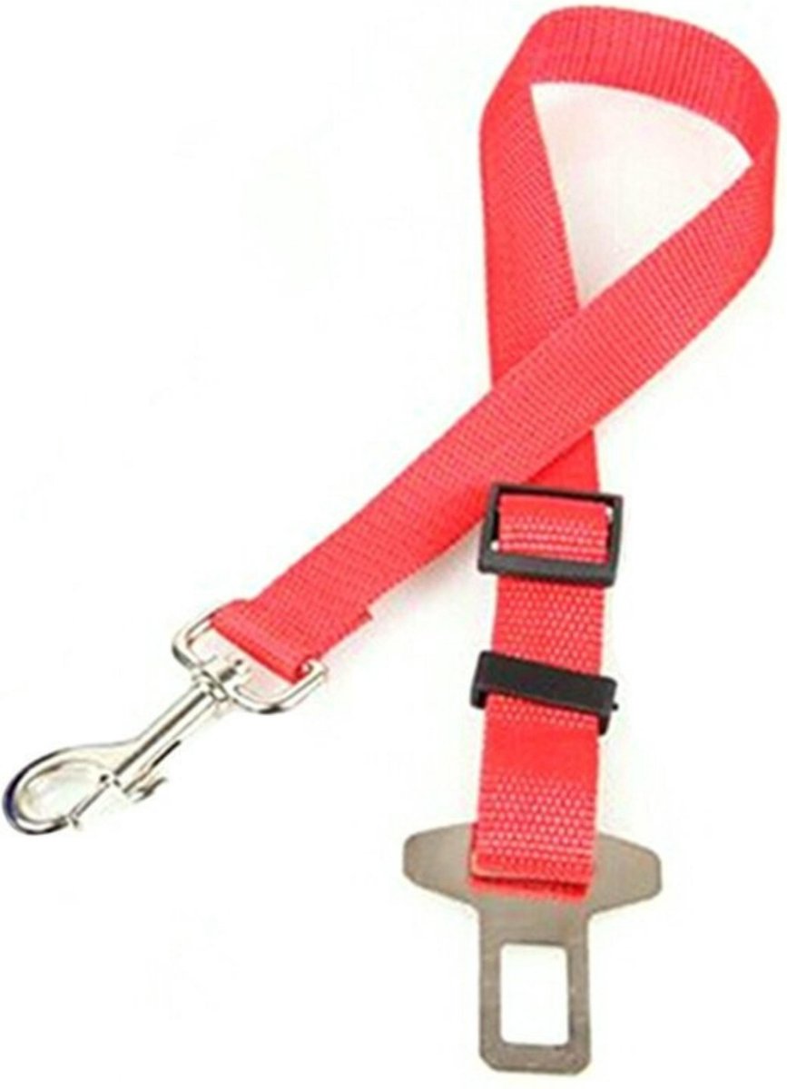 HMerch™ Hondenautogordel voor honden - Autoriem - Riem voor in auto - Hond - Rood