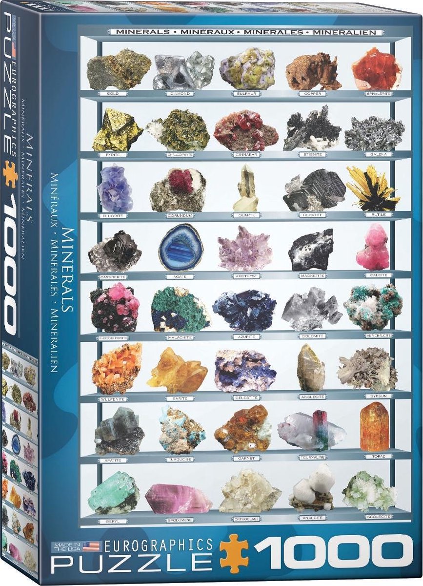 Eurographics puzzel Minerals - 1000 stukjes
