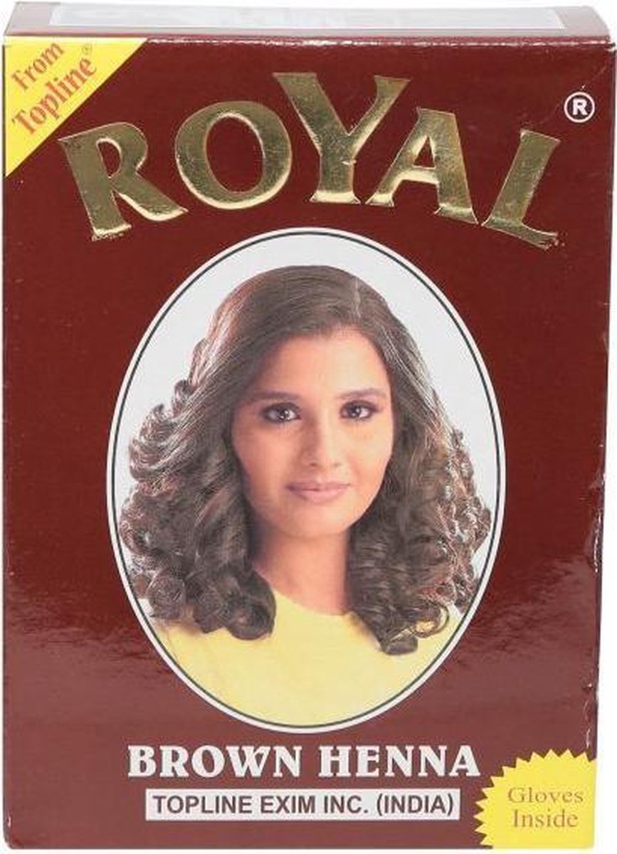 Royal Henna Bruin Haarkleuring - 1 doosje van 60 gram