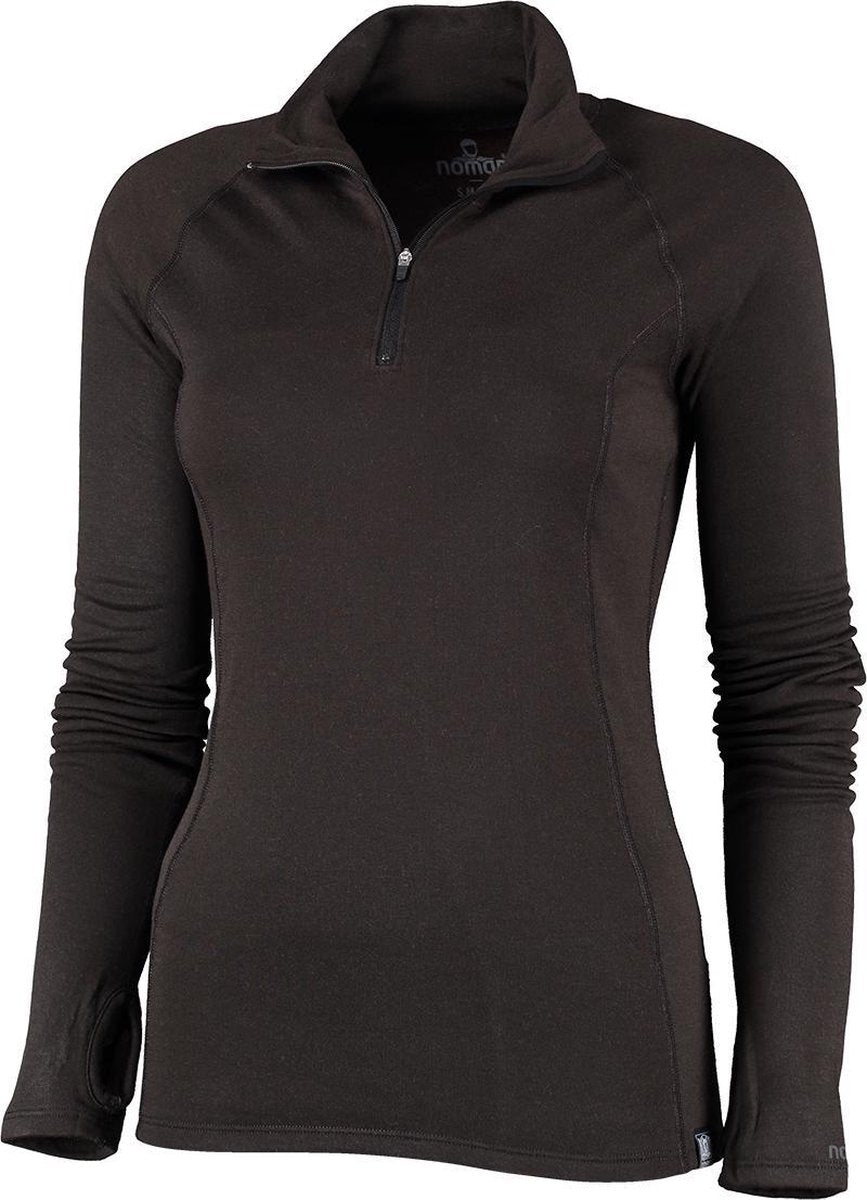 Rough [W] Zip-neck S Black