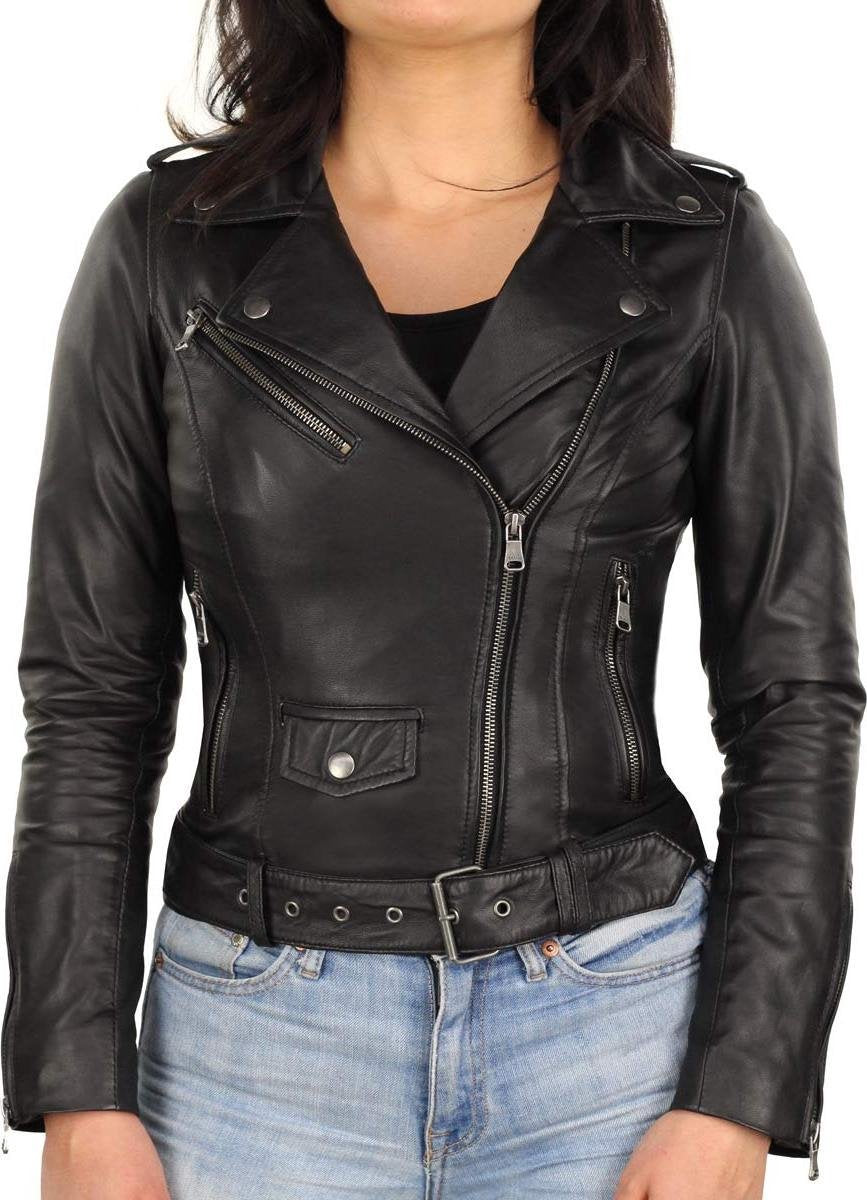Versano Dakota Leren Dames Bikerjack Dames Jas XXL - Zwart