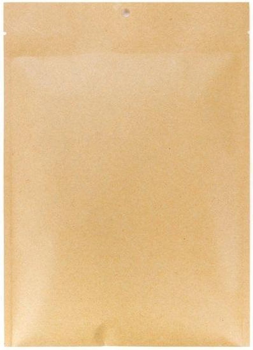 Vlakke Zakken Kraft/Plastic 112x157mm - 100 st