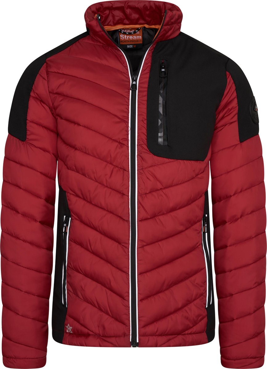 Wildstream - Heren Tussenjas / Outdoorjas - Model Lightnorth - Red-Maat L