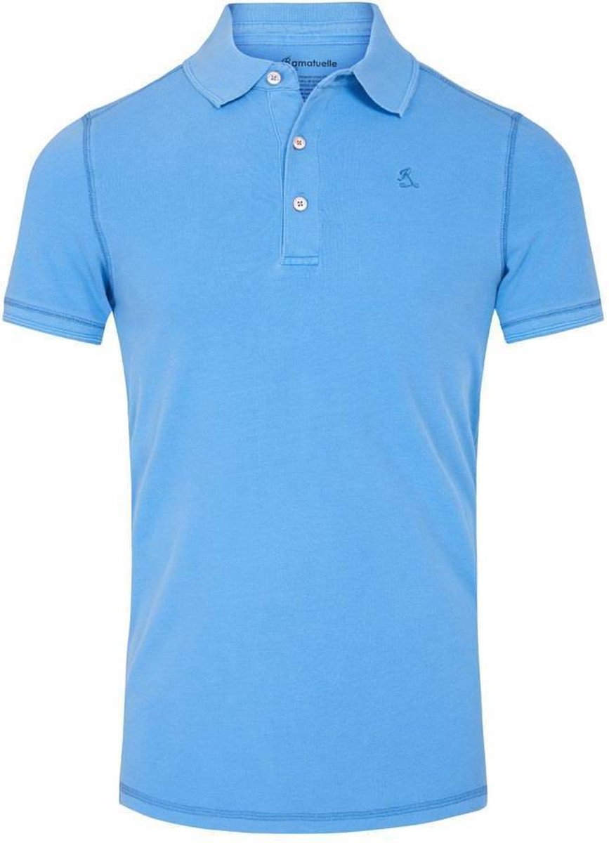 Ramatuelle - South Beach Polo T-shirt Blauw Cornflower