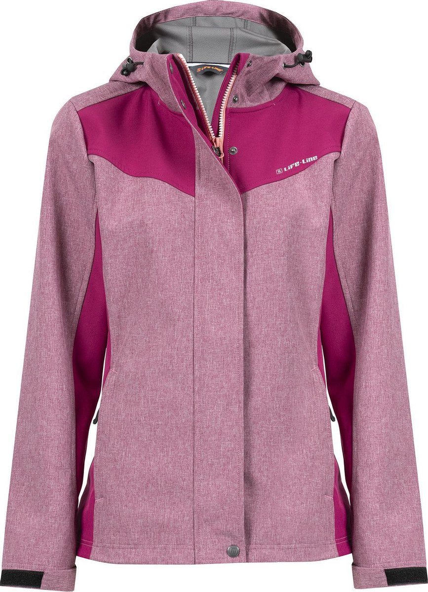 Carmen Dames Softshell Jas - Berry Melange