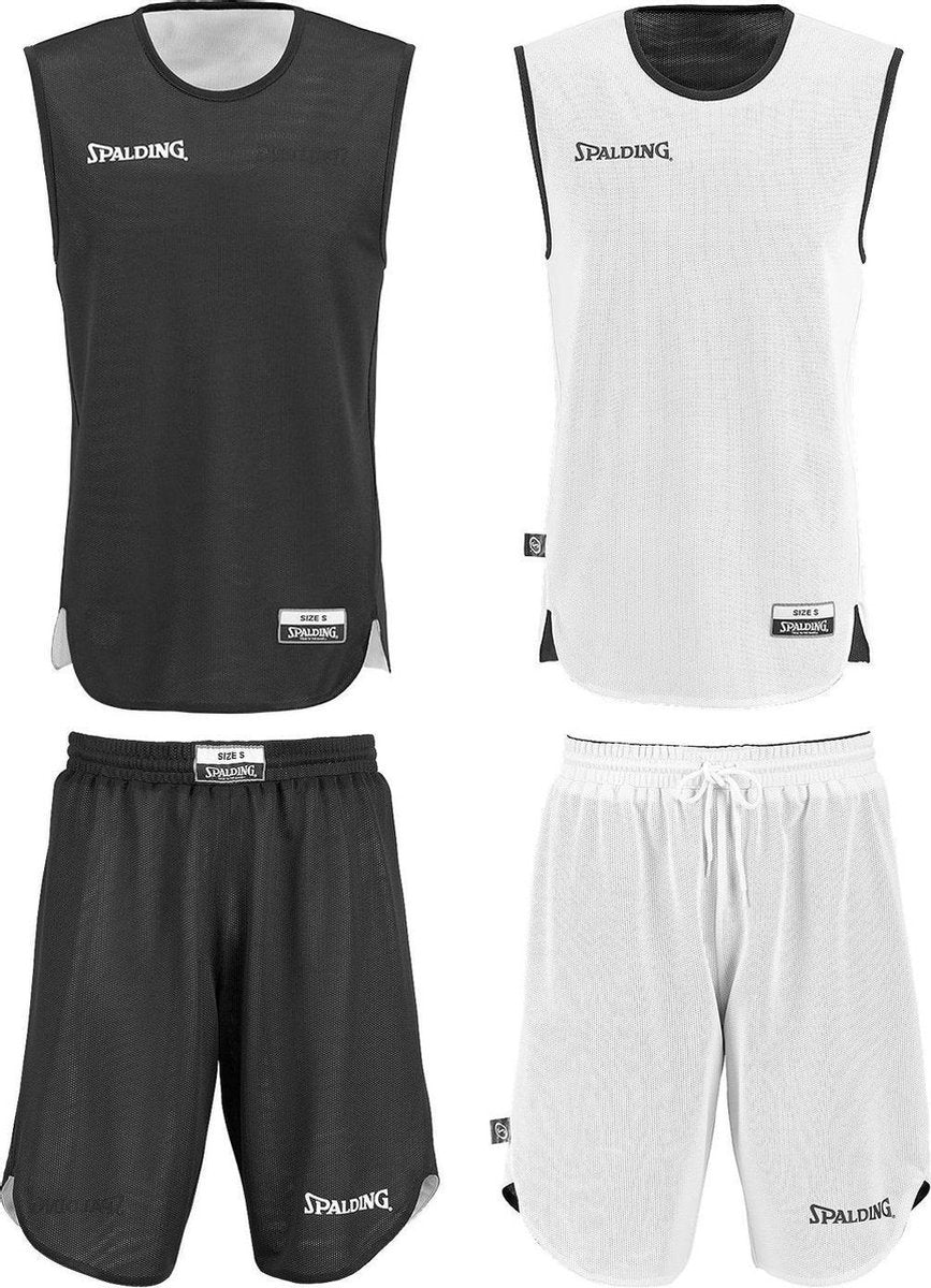 Spalding Doubleface Reversible Basketbalset - Maat S  - zwart/wit