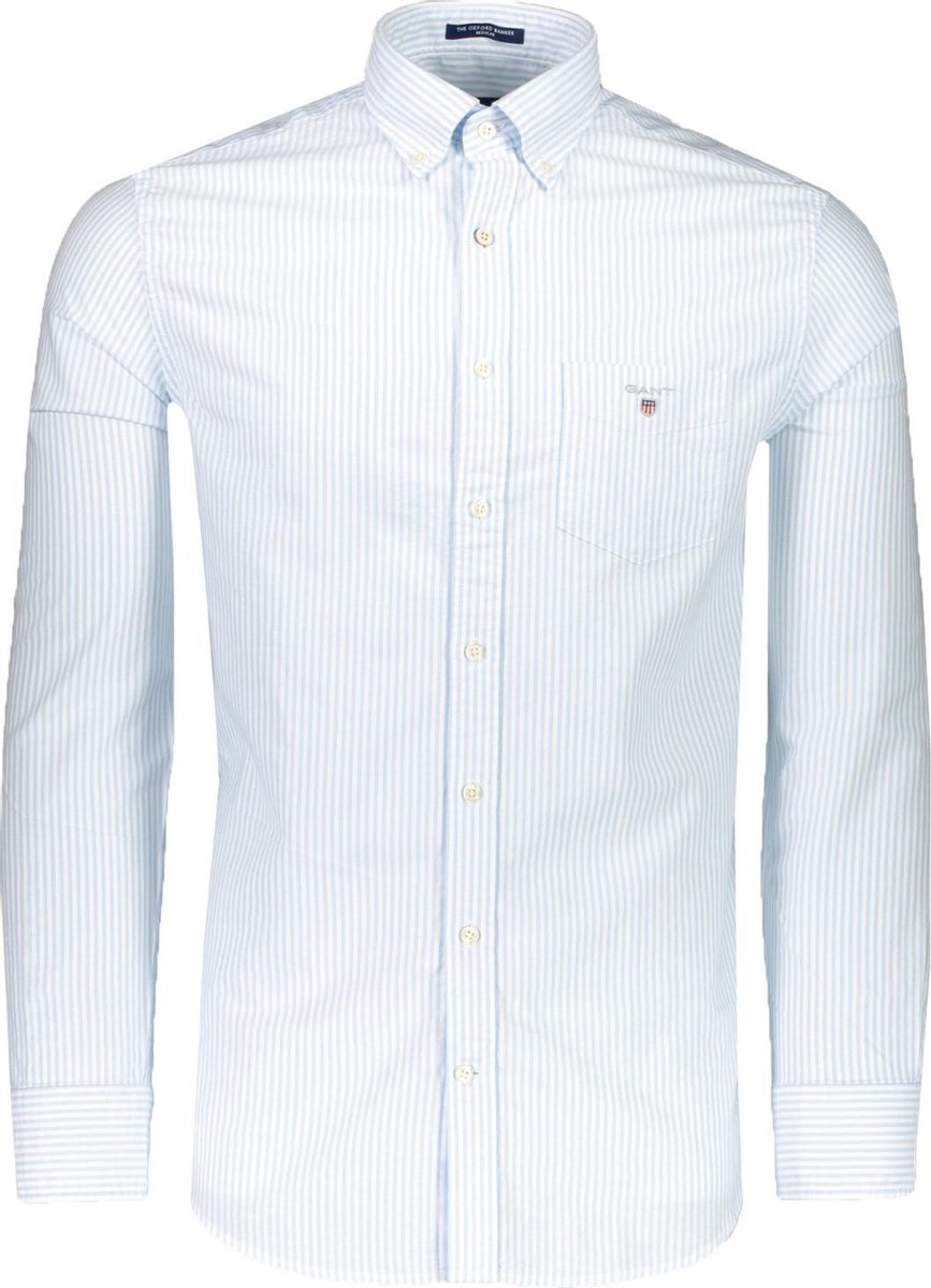 Gant Overhemd Blauw Normaal - Maat 3XL - Heren - Lente/Zomer Collectie - Katoen