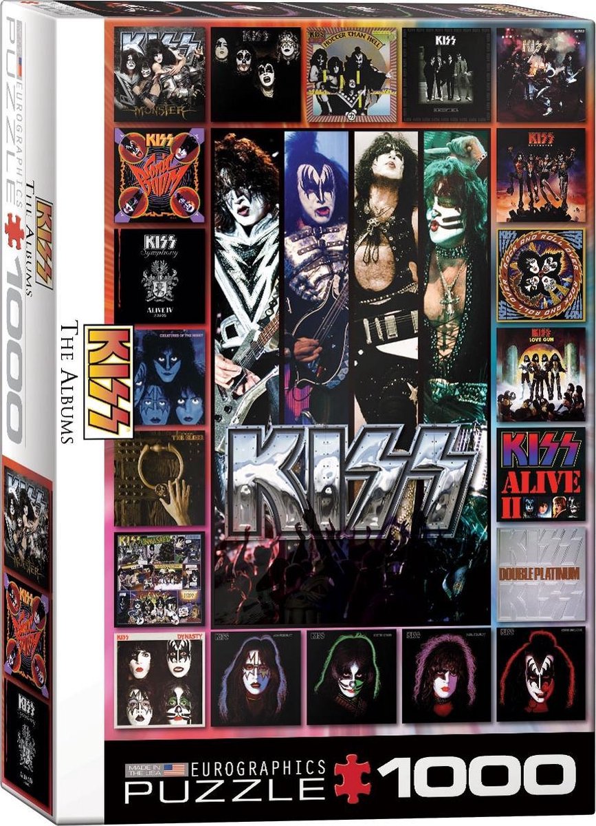 Eurographics puzzel KISS The Albums - 1000 stukjes