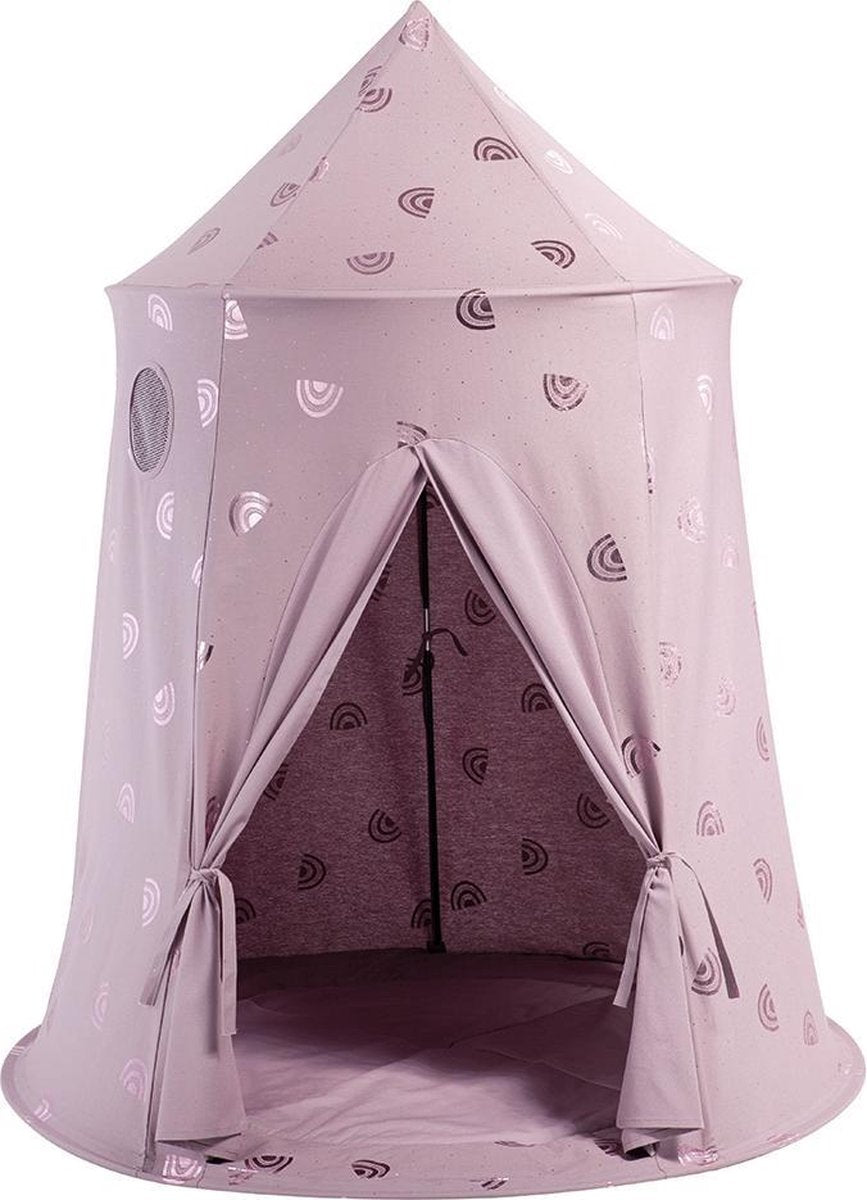 howa Speeltent Speelhuis "rainbow" roze met Vloermat 85031