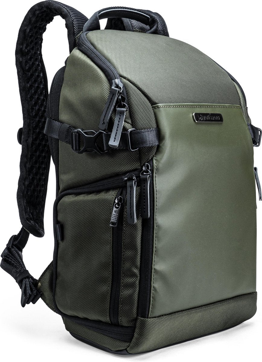 Vanguard VEO SELECT 37 BRM GR | Camera Rugtas | Systeemcamera | Tot 3 lenzen | 2 Zij Openingen | Groen