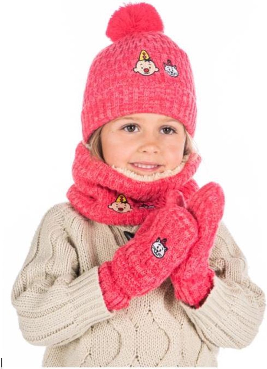 Bumba 3-delig winterset meisjes - Sjaal - Muts - handschoenen
