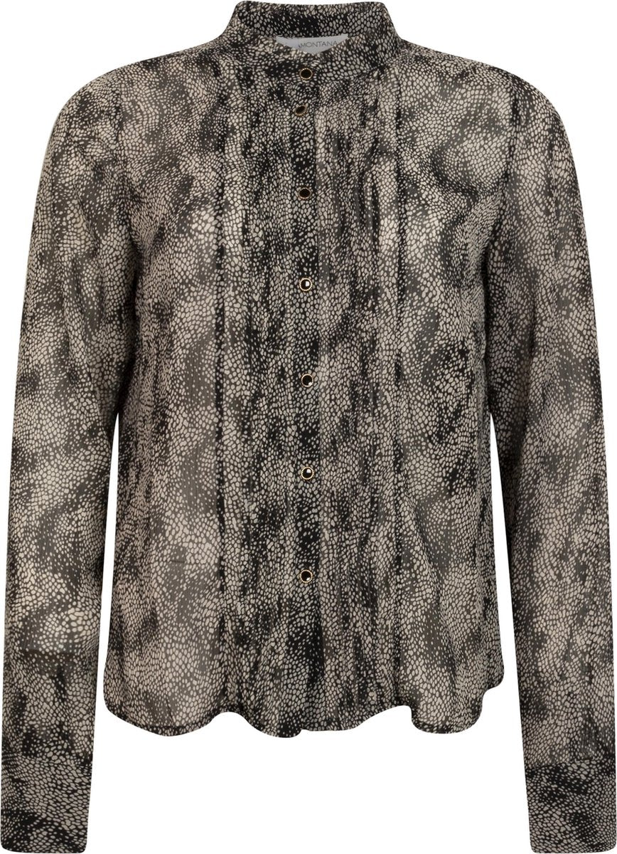Tramontana | Blouse met Print | Print Blacks | Maat L | Blouse Dames Volwassen