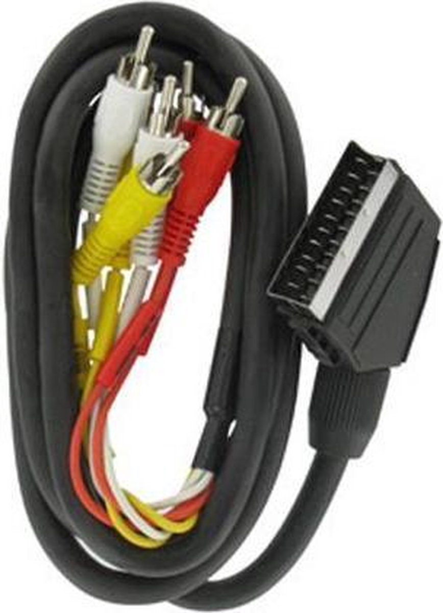 Kopp scartkabel Scart/tulp in/uit 1