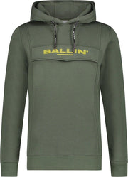Anorak With Logo Structured Chestprint 21039302 Dark Army 11