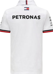 Mercedes Teamline polo wit S - 2021 Formule 1